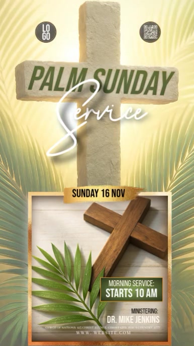 Palm Sunday Instagram Story Post template