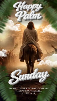 Palm Sunday Instagram Story Video template