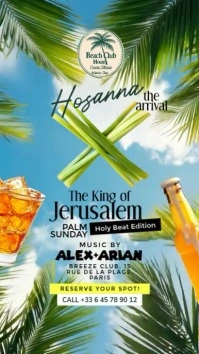 Palm Sunday Party Story Template