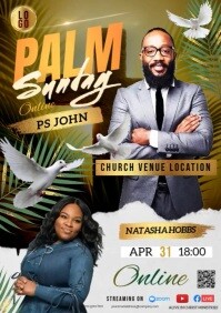 Palm Sunday Poster A2 template