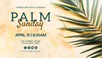 Palm Sunday Service Church Flyer Blog Header template