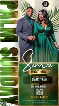 Palm Sunday Service Template Instagram Story