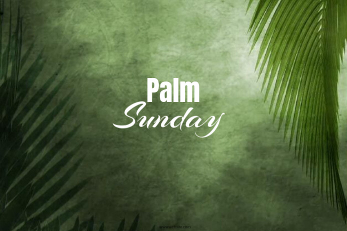 palm sunday template Poster
