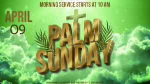 Palm Sunday Template Prezentacja (16:9)