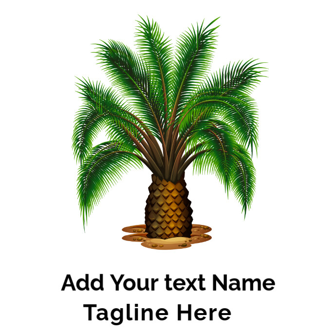 Palm Wine Washingtonia Filifera Washingtonia Logo template