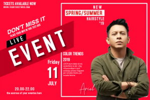 Pamflet konser Pamflet Band Live Events Label template