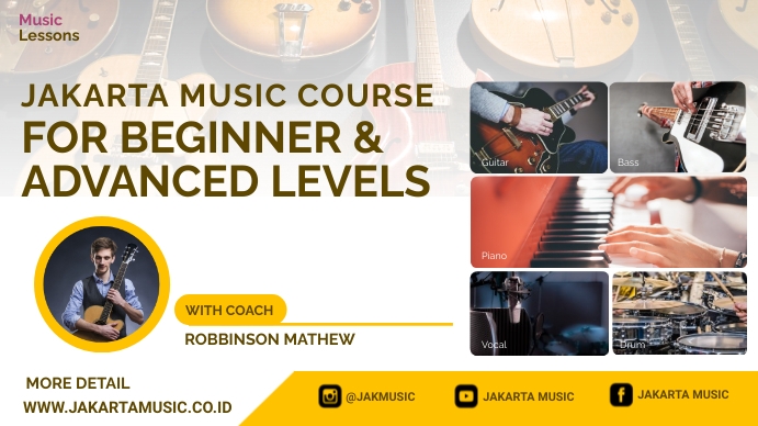 Pamflet Music Lessons Template | PosterMyWall