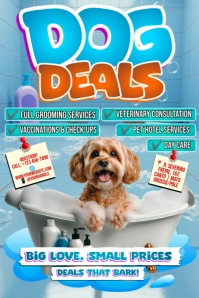 Pamper Your Pup: Dog Deals Inside! Plakkaat template