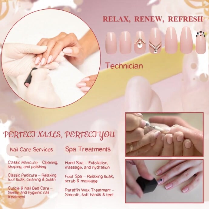 Pampering Treatments for Your Beauty & Health Template | PosterMyWall