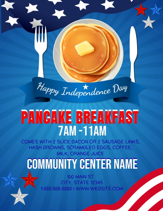 Pancake Breakfast Template PosterMyWall