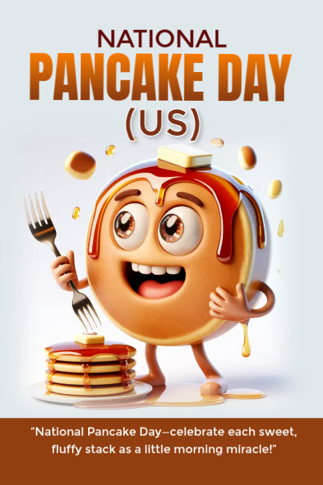 Pancake day celebration poster Template | PosterMyWall