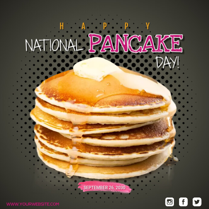 pancake day instagram post Template PosterMyWall