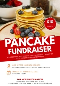 Pancake Fundraiser A4 template