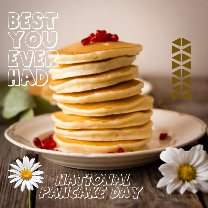 Pancakes Instagram Post template