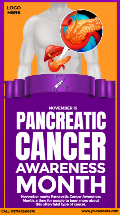 Plantilla de Pancreatic Cancer Awareness Campaign | PosterMyWall