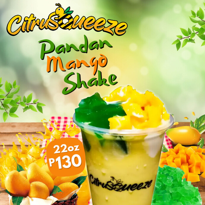 Mango Shake Isikwele (1:1) template