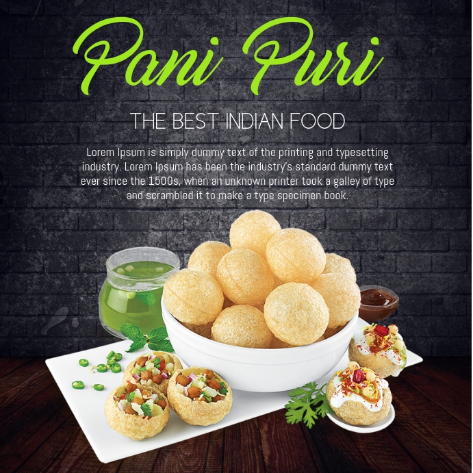 Pani Puri Template Postermywall Pani Puri Template Postermywall