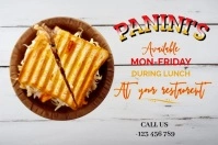Panini Sandwich Label template