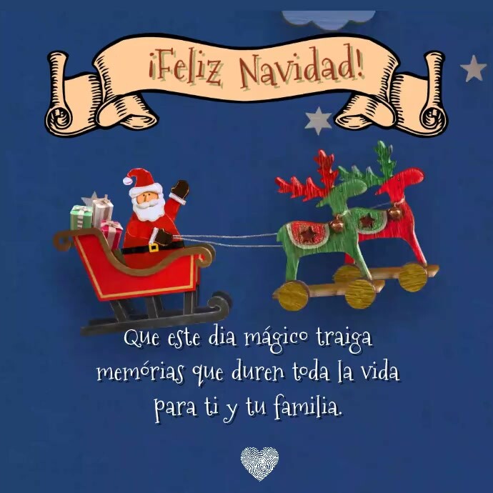 Copy Of Papa Noel Flying Reindeers Animation Postermywall