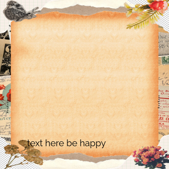 Paper background 2025 โพสต์บน Instagram template