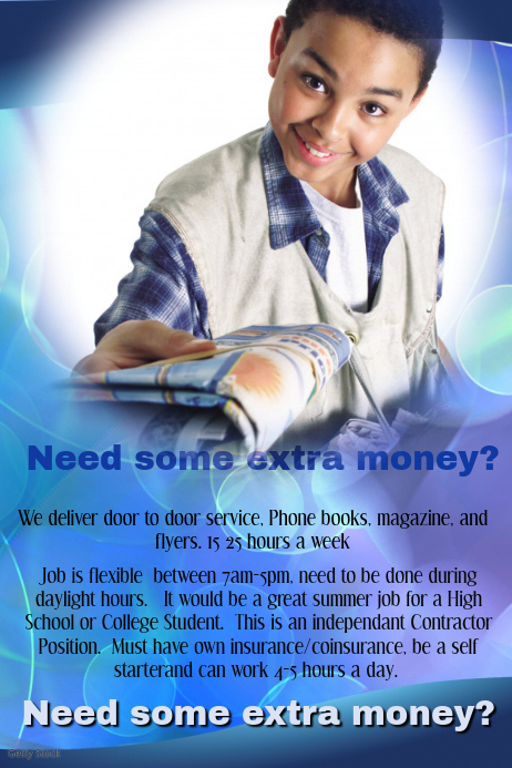 paper boy job opportunity flyer template postermywall professional profile template
