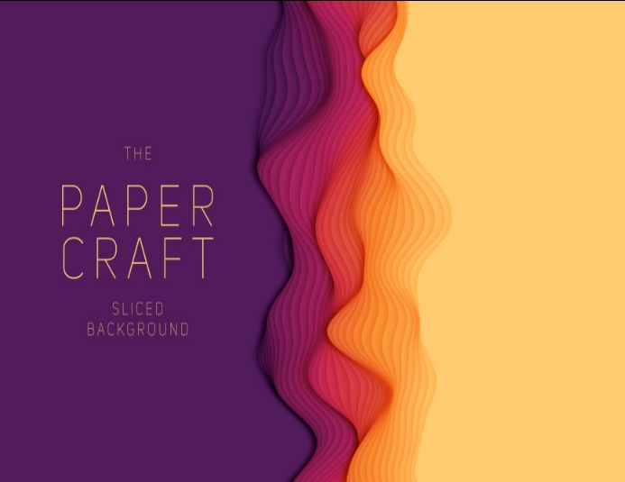 Copy of Paper craft background design template | PosterMyWall