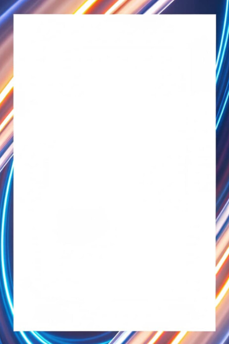 Paper page border with color for children Poster template