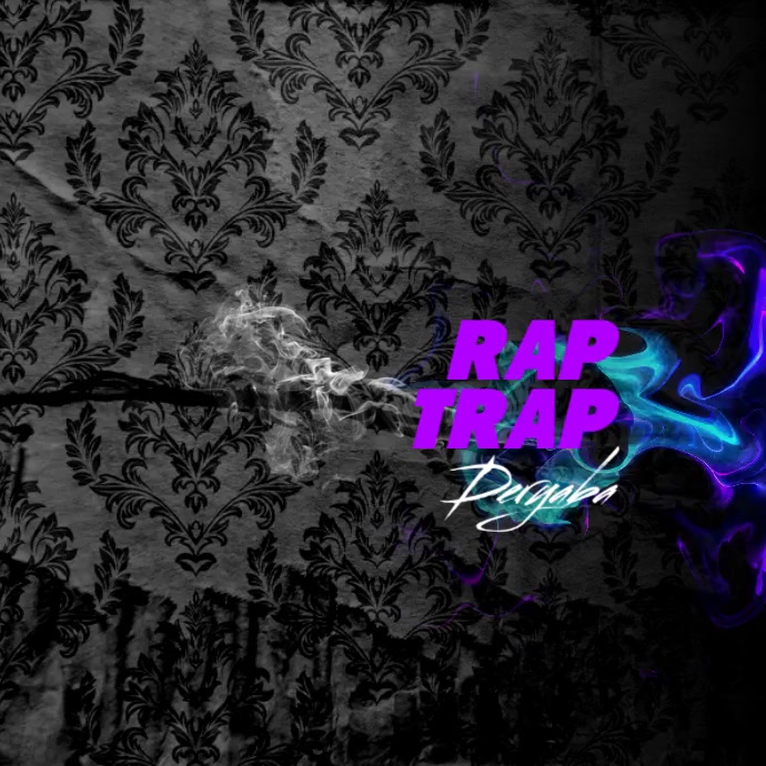 Simple Design Rapper Paper Paper Pattern Smoke Rap Trap Mixtape Album Cover Template | PosterMyWall