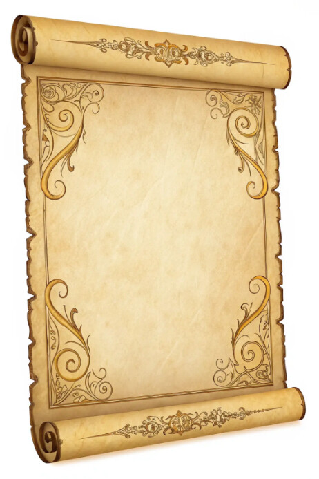 Paper scroll template Poster