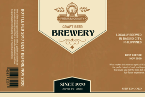 Orange Craft Beer Label Label Template