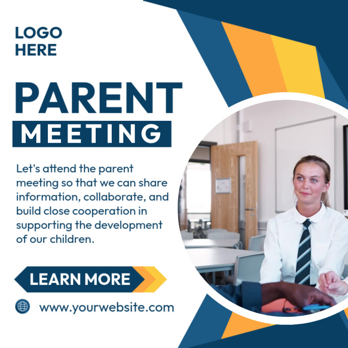 Parent Meeting Template | PosterMyWall