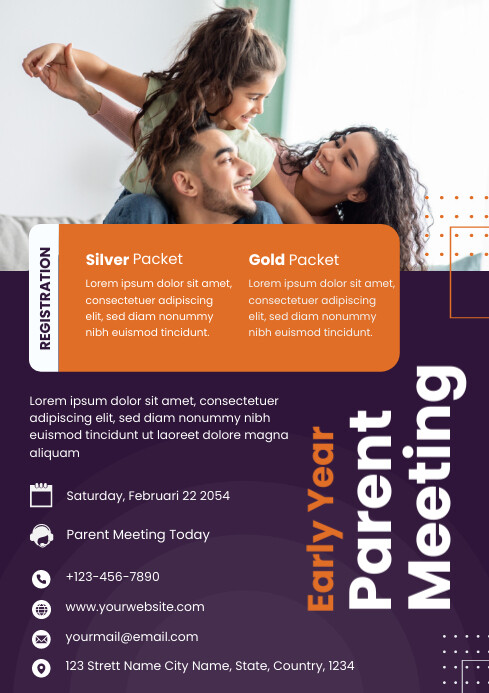 Parent Meeting Flyer Template A4