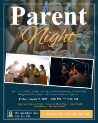 Parent Night Out Instagram Portrait Poster Template