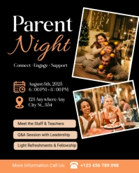 Parent Night Out Poster Template – Fun Evening for Kids & Free Time for Parents Instagram Portrait