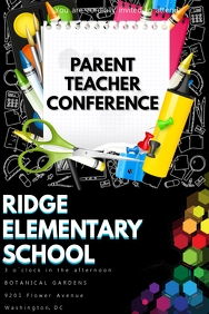 680 parent teacher conference customizable design templates conference flyer templates free