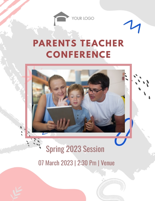 Parent Teacher Conference Template | PosterMyWall