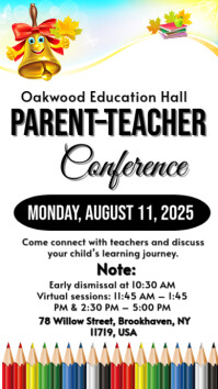 White Parent-Teacher Conference Instagram-Story Template