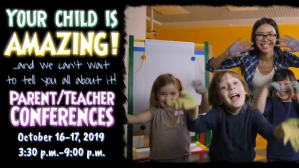 Sort Parent/Teacher Conferences Digital Display Template