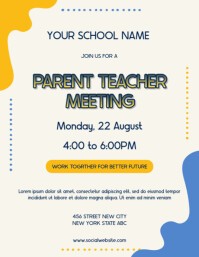 Parent Teacher Meet Flyer (US Letter) template