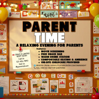 Parent Time: Movie & Mingle Night Instagram Post template