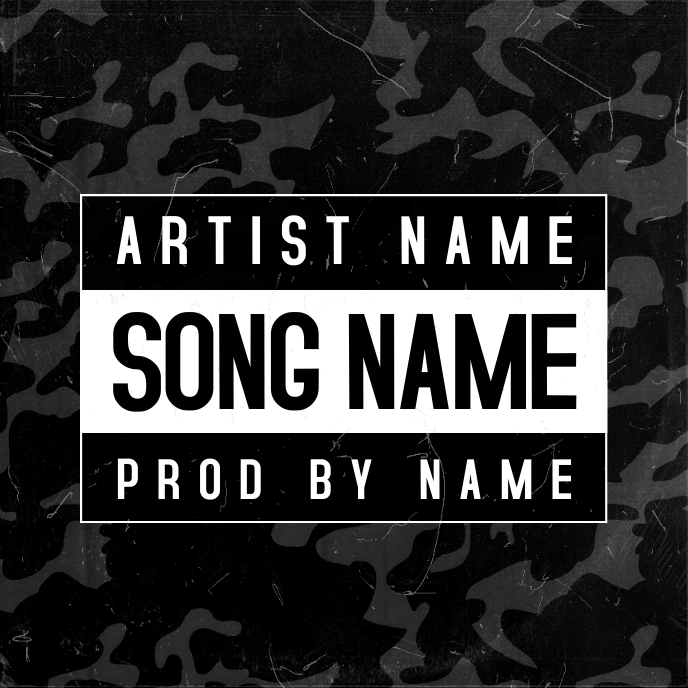 parental advisory black camo album cover Template PosterMyWall