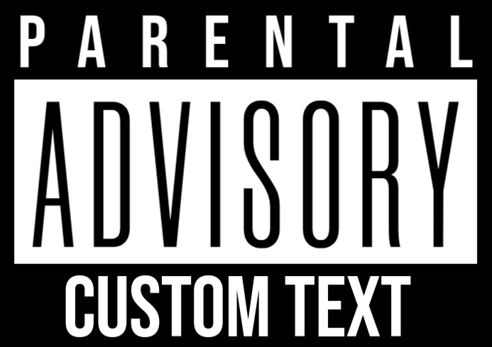 Parental Advisory your custom text tshirt Template PosterMyWall Parental Advisory your custom text tshirt Template PosterMyWall