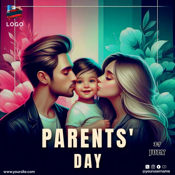 Parents' Day Instagram-opslag template