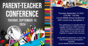 parents and teachers meeting flyer Reklama na Facebooka template