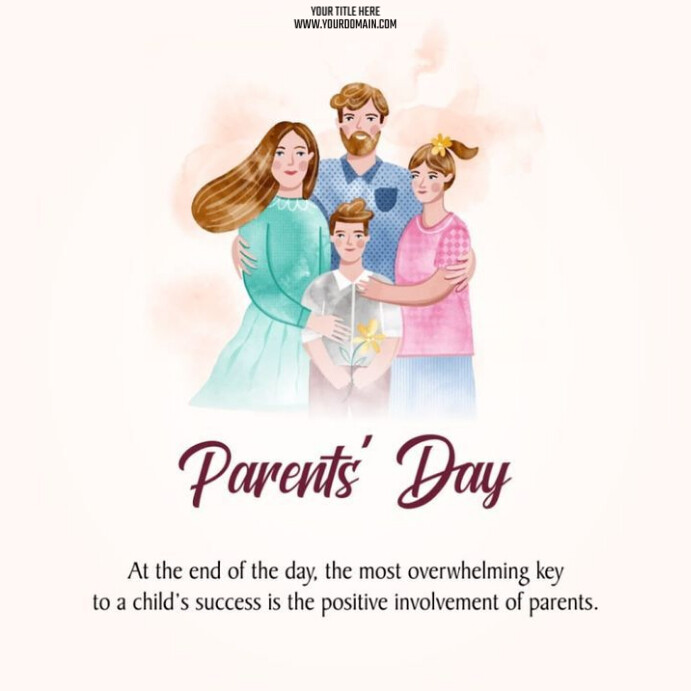 Parents Day Publicação no Instagram template