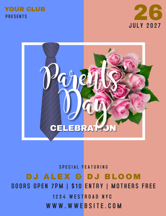 Parents Day Program PARENTS day Event template | PosterMyWall