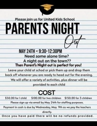 Parents Night , parents meeting ,graduation a Flyer (US Letter) template