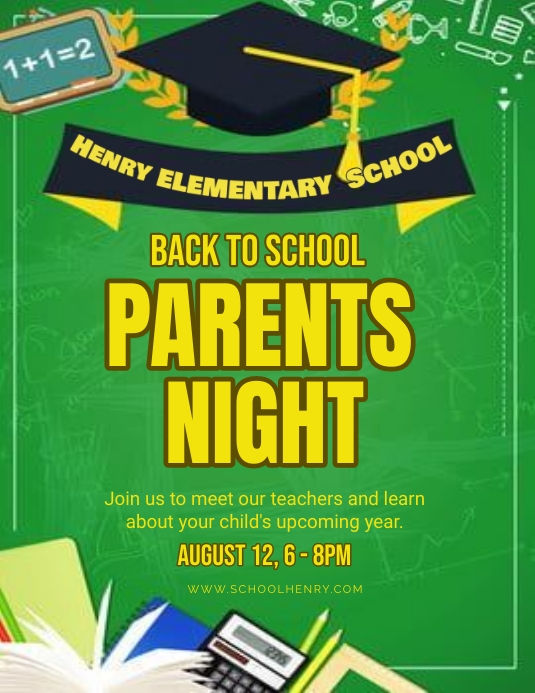 Copy of Parents Night , pta meeting ,graduation and | PosterMyWall