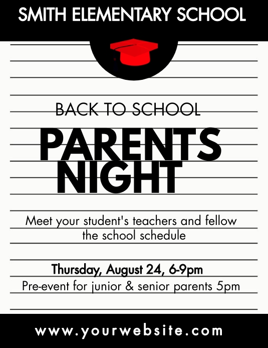 Parents Night , pta meeting ,graduation and Template | PosterMyWall