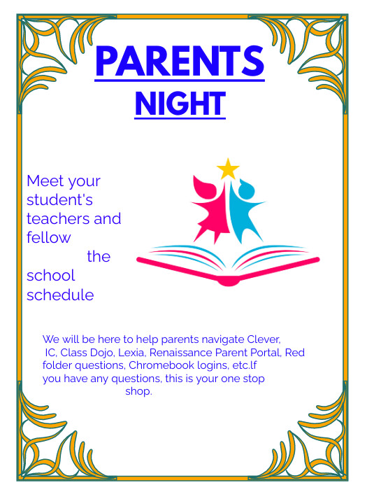 Parents Night Template PosterMyWall